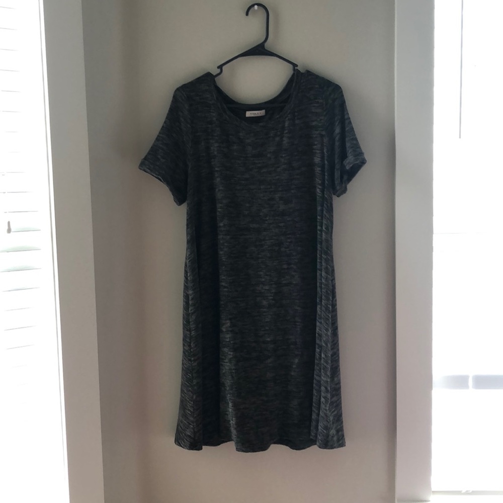 Gray T-Shirt Dress